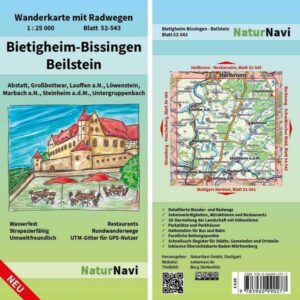 Bietigheim-Bissingen - Beilstein 1 : 25 000